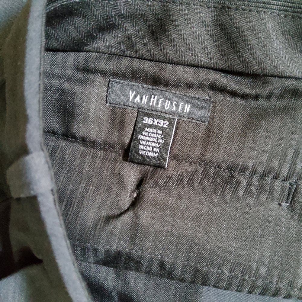 Van Heusen Men's Dress Pants 36X32 Dark Brown New - Picture 5 of 7